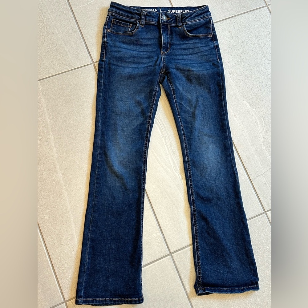 Girls Arizona Jean Co Superflex Regular Bootcut Sz 12 Inner Adjustable Waistband